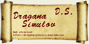 Dragana Simulov vizit kartica